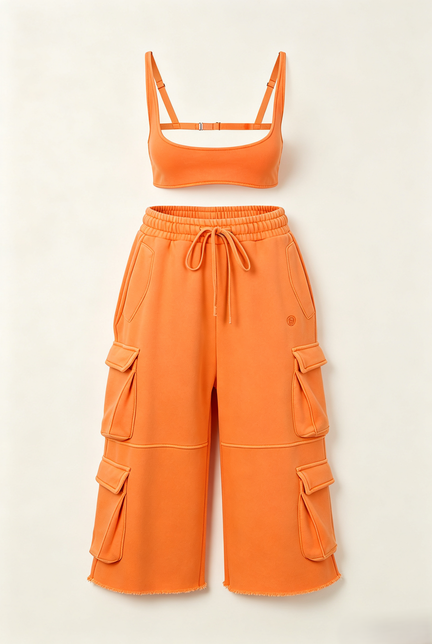 Rosa Cross Top and Cargo Jorts Set