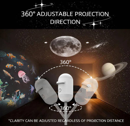 360° Adjustable Galaxy Projector Mood Lighting
