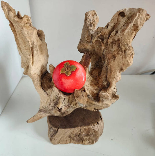 Hand-Painted Double-Sided Resin Polished Stone Lucky Home Ornamen