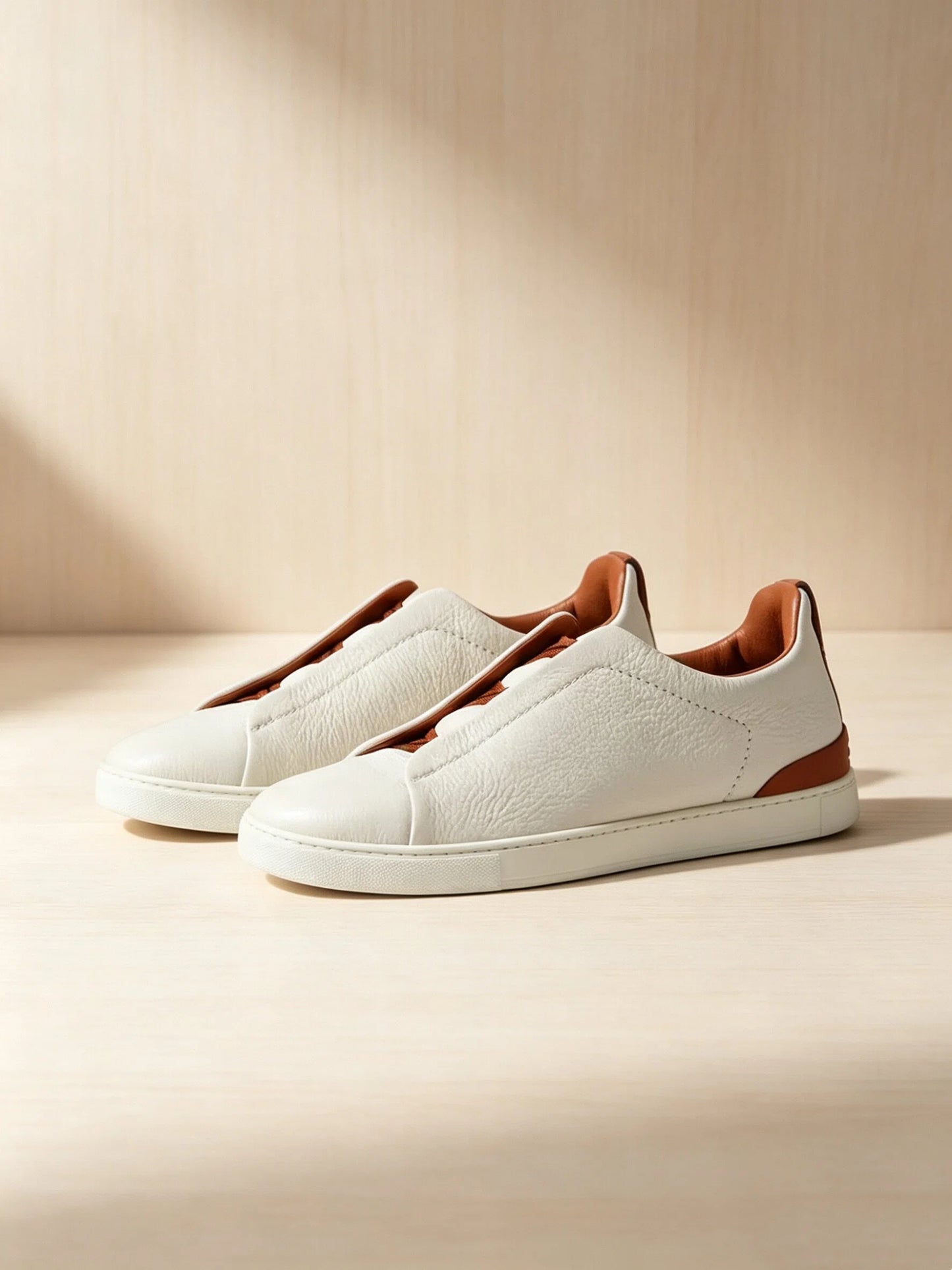 White Suede Casual Sneakers