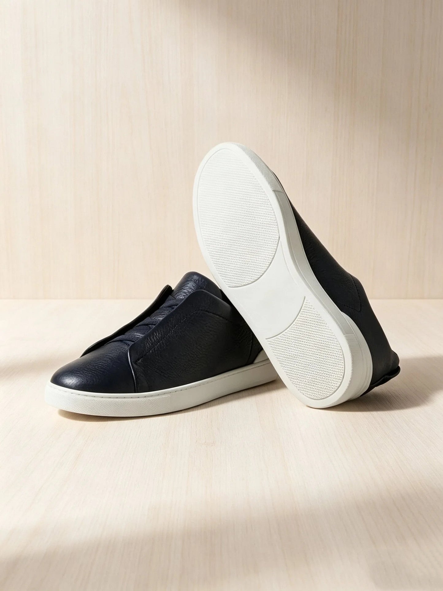 Black Suede Casual Sneakers
