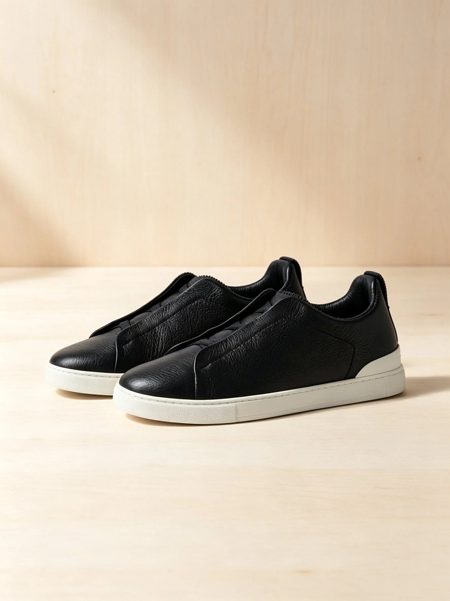 Black Suede Casual Sneakers