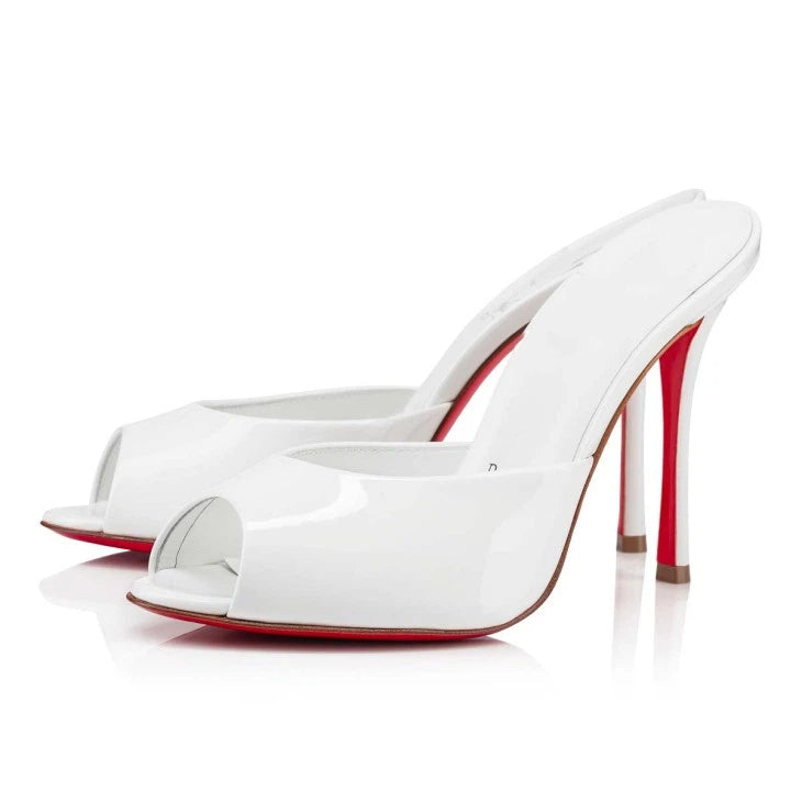Elegant Patent Leather Mules