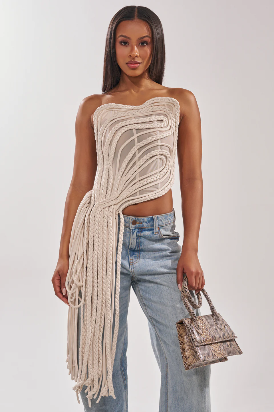 Cutting You Off Mesh Rope Corset