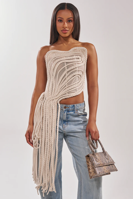 Cutting You Off Mesh Rope Corset