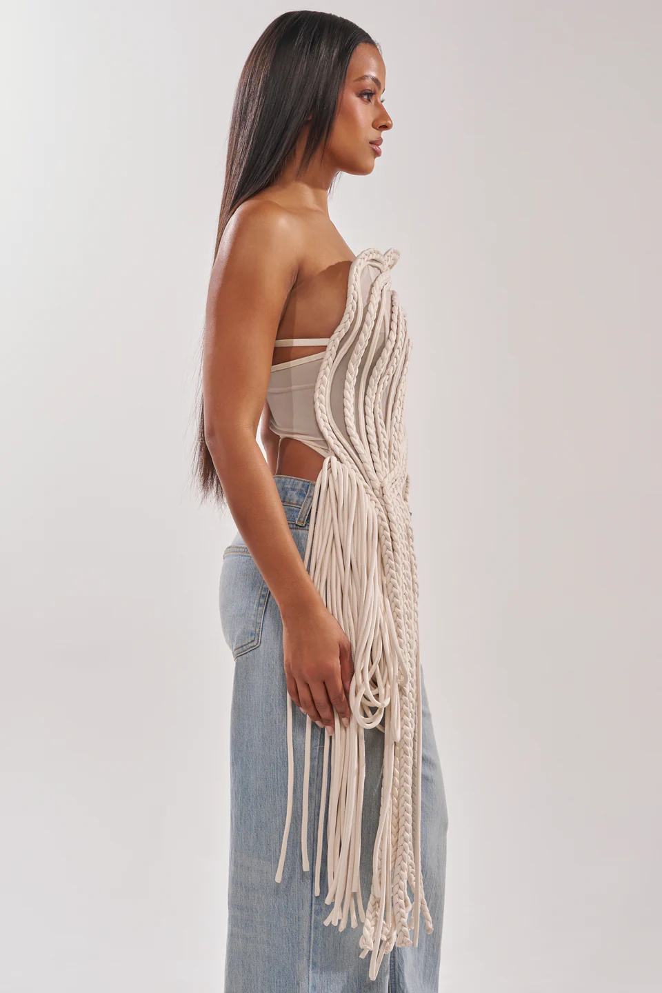 Cutting You Off Mesh Rope Corset