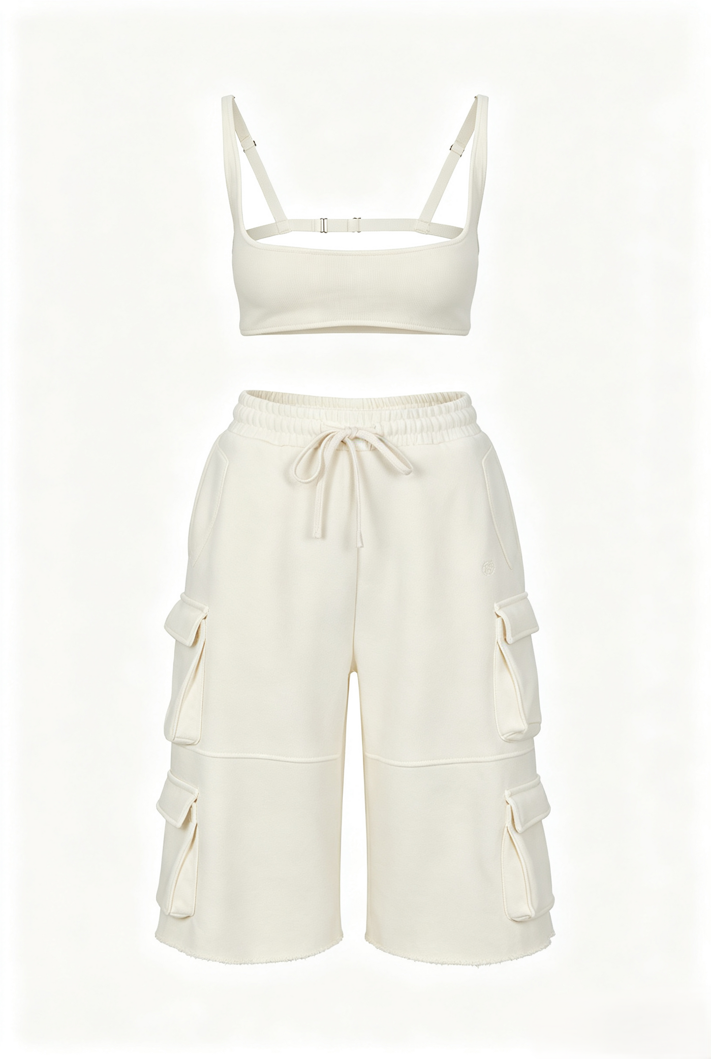Rosa Cross Top and Cargo Jorts Set